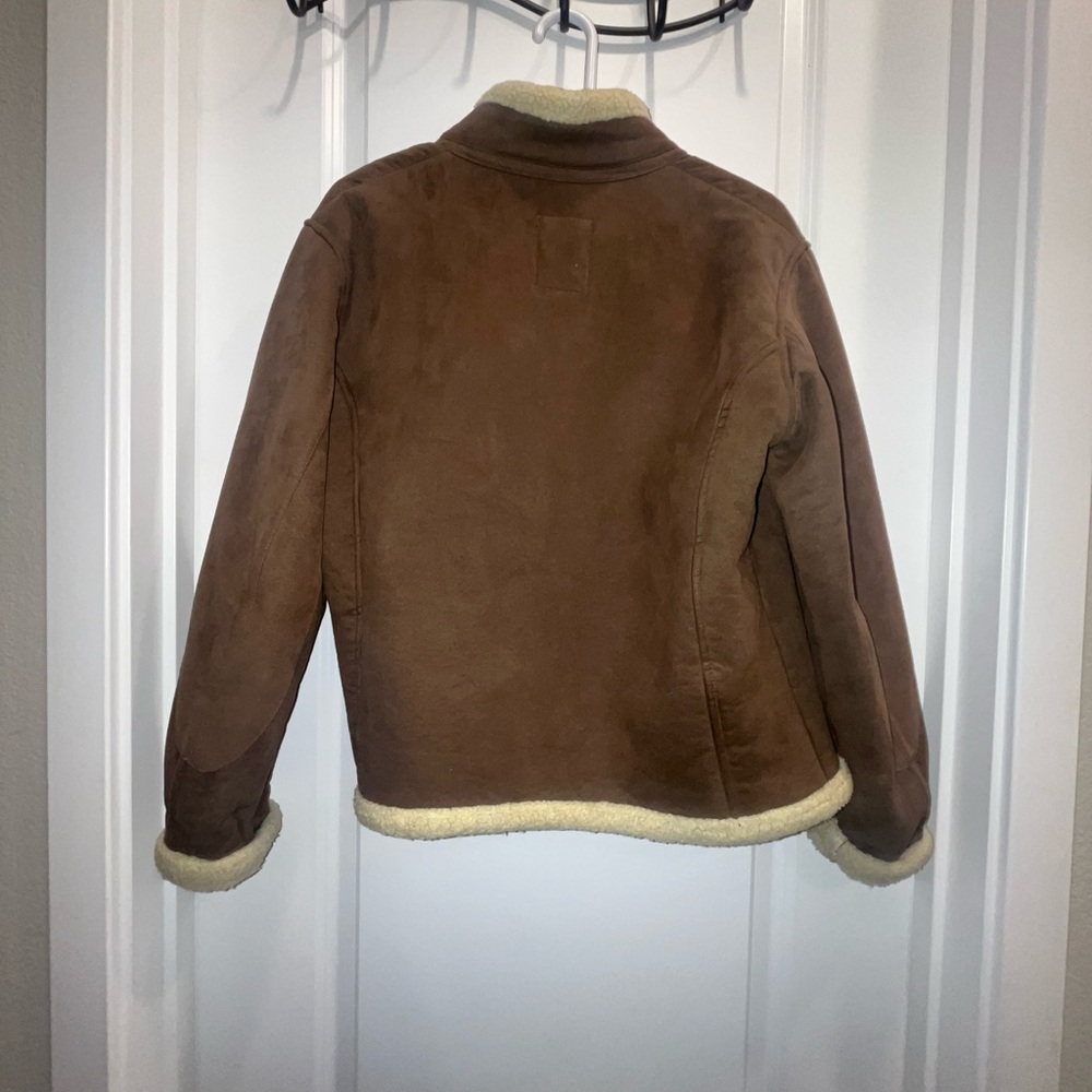 Vintage ALF Sherpa lined Brown Shearling Jacket - Picture 2 of 4